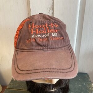 Hoot-N-Holler Alvwood MN 2014 Deer Season Hunting Baseball Cap Hat Adjustable